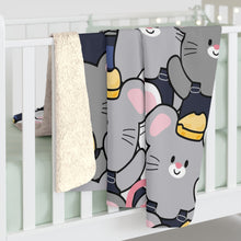 Load image into Gallery viewer, Mice With Cheese Sherpa Fleece Blanket