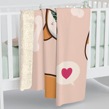 Load image into Gallery viewer, Shiba Inu Love Sherpa Fleece Blanket