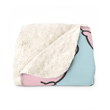 Load image into Gallery viewer, Cute Pink Rabbits Sherpa Fleece Blanket