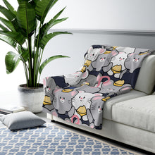 Load image into Gallery viewer, Mice With Cheese Sherpa Fleece Blanket