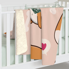 Load image into Gallery viewer, Shiba Inu Love Sherpa Fleece Blanket