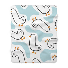 Load image into Gallery viewer, Duck Duck Sherpa Fleece Blanket