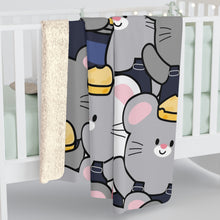 Load image into Gallery viewer, Mice With Cheese Sherpa Fleece Blanket
