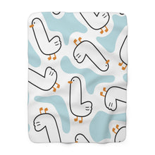 Load image into Gallery viewer, Duck Duck Sherpa Fleece Blanket
