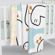 Load image into Gallery viewer, Duck Duck Sherpa Fleece Blanket