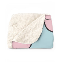 Load image into Gallery viewer, Cute Pink Rabbits Sherpa Fleece Blanket