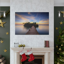 Load image into Gallery viewer, Island Sunset Wrapped Canvas Art