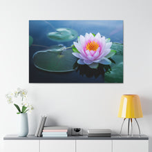 Load image into Gallery viewer, Lotus Flower And Lily Pads - Wrapped Canvas Art
