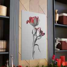 Load image into Gallery viewer, Red And Grey Tulips - Wrapped Canvas Art