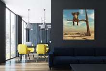 Load image into Gallery viewer, Elephant Sits On Tree Branch - Wrapped Canvas Art