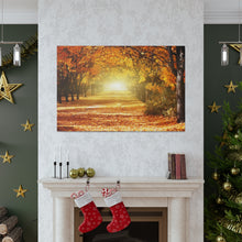 Load image into Gallery viewer, Autumn Road - Wrapped Canvas Art
