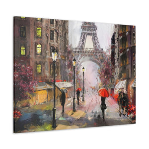 A Walk In Paris Wrapped Canvas Art