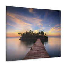 Load image into Gallery viewer, Island Sunset Wrapped Canvas Art
