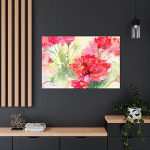 Watercolor Chrysanthemum - Wrapped Canvas Art