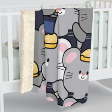 Load image into Gallery viewer, Mice With Cheese Sherpa Fleece Blanket
