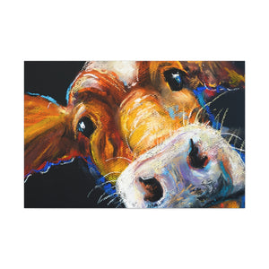 Cow Face - Wrapped Canvas Art