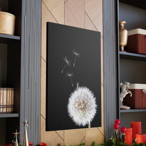 Dandelion In The Wind - Wrapped Canvas Art
