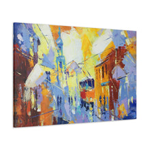 Load image into Gallery viewer, Cubism City Life - Wrapped Canvas Art
