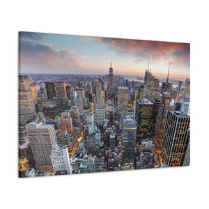 New York City Skyline - Wrapped Canvas Art
