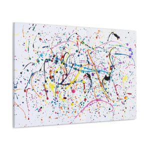 Splattered Paint - Wrapped Canvas Art