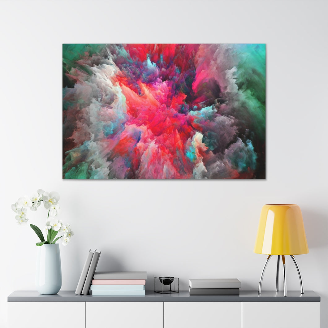 Clouded Colorfully - Wrapped Canvas Art