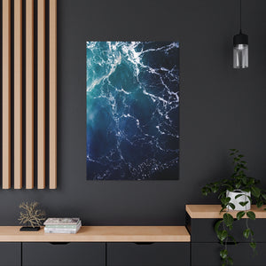 Waves From Above - Wrapped Canvas Art